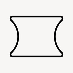 Minimalist abstract geometric shape vector