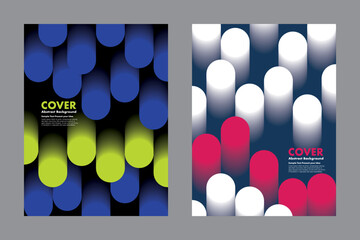 Abstract vector background featuring a gradient overlay of rounded shapes. It has a different color from background to make it stand out. Idea for cover, digital artwork or presentation.