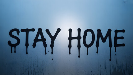 Stay home safety message reminds people to stay safe and protect loved ones during difficult times