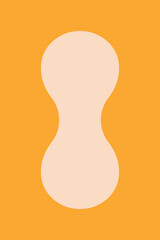 Abstract organic shape illustration vector