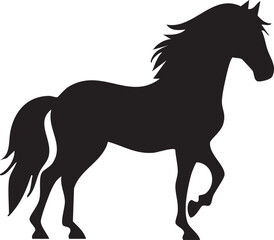 Obraz premium Horse Silhouettes Vector Art & Graphics