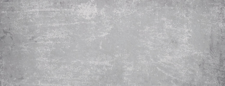 Grunge-style background with a textured, distressed look. The background is gray, featuring a rough, gray surface with a worn appearance. Rough concrete texture background. Gray background vector.
