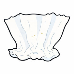 Vector used tissue, isolated on white background.