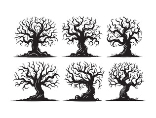 Elegant Leafless Tree Vector for Nature, Design, and Minimal Art Projects
