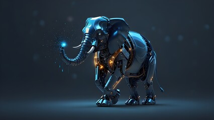 Fototapeta premium Robo Elephant Helper