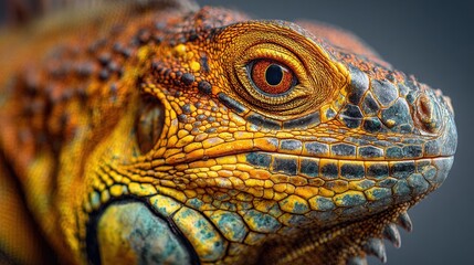 Fototapeta premium Iguana Head Close-Up