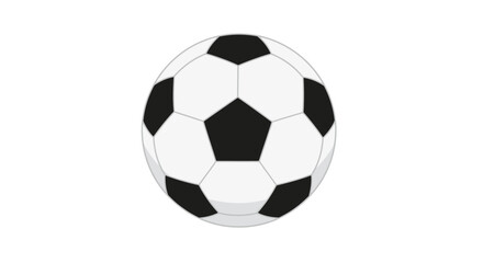 Fototapeta premium Classic Black and White Soccer Ball.