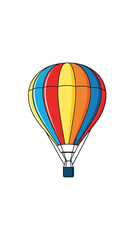Naklejka premium Colorful Hot Air Balloon Illustration 2.