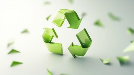 Green recycle symbol illustration