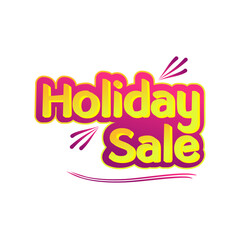 Bright 3D Holiday Sale Poster Template for Seasonal Discount Event
