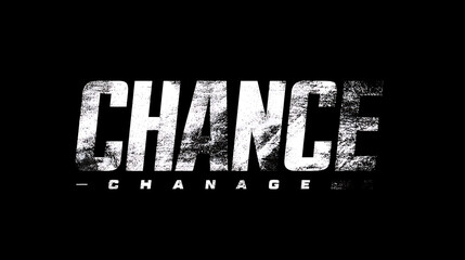 Word chance displayed against a transparent background