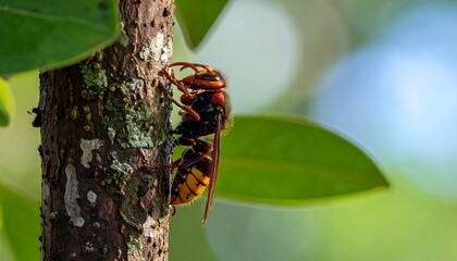 Insect on bark