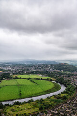 Obraz premium Aerial shot of Stirling Caste, Scotland