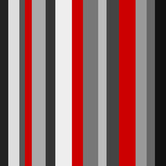 Fototapeta premium Bold Vertical Stripes Pattern: Modern Abstract Geometric Background with Red, White, Grey, and Black