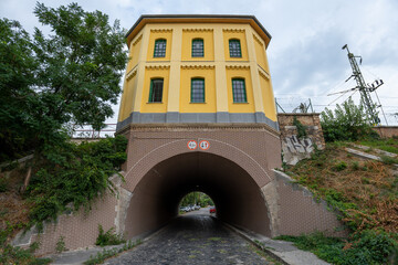 Szeged, Hungary - July 20, 2024: Railway hut in Szeged