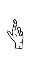 Obraz premium hand sign illustration