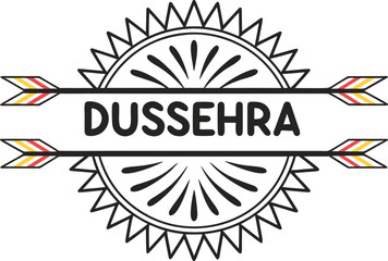 Dussehra Day Illustration. Dussehra Festival Celebration Design. Lord Rama and Ravana Concept Art. Victory of Good over Evil Poster Illustration. Dussehra Festive Vector Design. Indian Festival