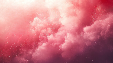 A dramatic and vibrant cloudscape with swirling red and pink hues, and ethereal light. Ideal for blogs on abstract art, weather, emotions, or spiritual themes