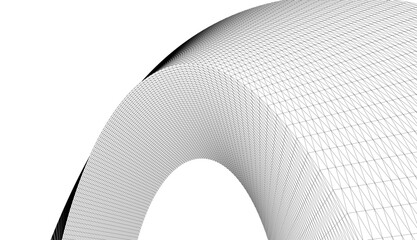 Architectural drawing. Abstract geometric 3d background