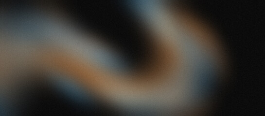 dark black abstract background with elegant grayish blue and golden brown color gradation.