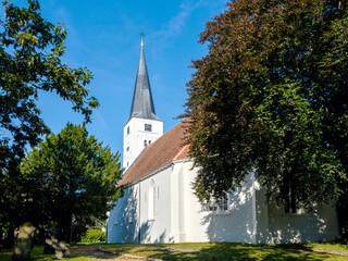 White church of Heiloo, Noord-Holland province, The Netherlands