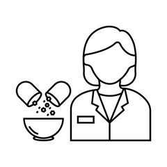 Pharmacist icon desigbn