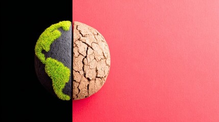 Save planet earth a gigapixel vision of a divided future in environment and globe representation