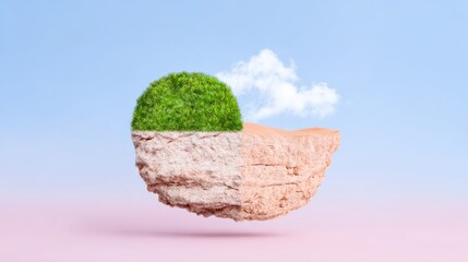 Save the earth a juxtaposition of paradise and desolation for a sustainable future