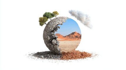 Save the earth future of our globe in a changing environment stunning visual concept of sustainability