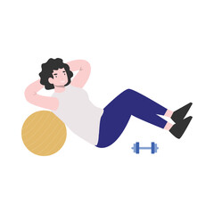 Home Workout Vector Illustration Which can easily edit or modify