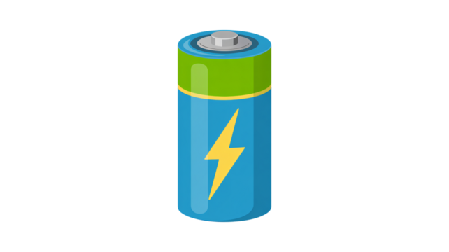 Dynamic battery ready to power your devices, symbolizing energy, sustainability, and modern technology for various applications