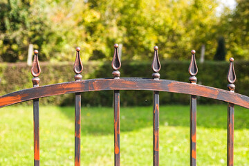 Ornamental Wrought Iron Fence. Metal Fence.	