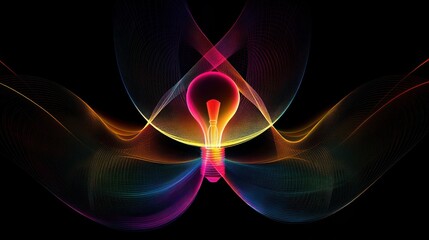 Abstract light bulb design