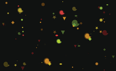 Abstract geometric shapes on dark background modern design elements pattern