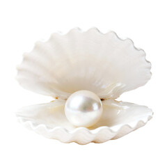 pearl on white background