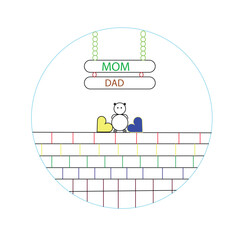 Drawing for parents  mom and dad  easy beautiful pencil drawing in circle for