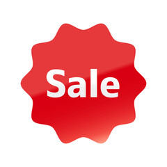 光沢のあるアイコン_Sale_M＋1c font_なめらかなジグザグ型_RED