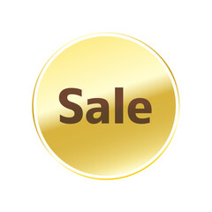 光沢のあるアイコン_Sale_M＋1c font_線囲み丸型_GOLD
