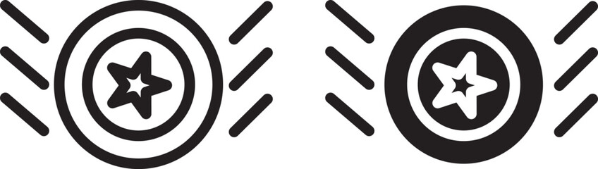 Earn point icon. sign vector