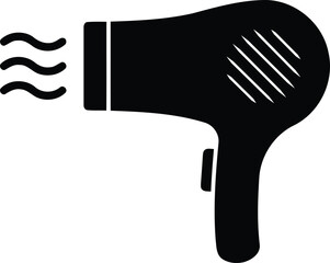 Vector art of hair dryer illustration, a personal care appliance