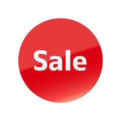 光沢のあるアイコン_Sale_M＋1c font_丸型_RED