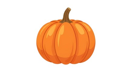 Obraz premium pumpkin isolated on white background Pumpkin on White Isolated Autumn Pumpkin