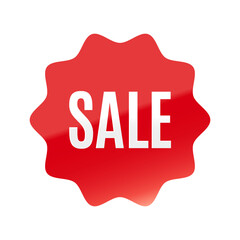 光沢のあるアイコン_SALE_Antonio font_なめらかなジグザグ型_RED