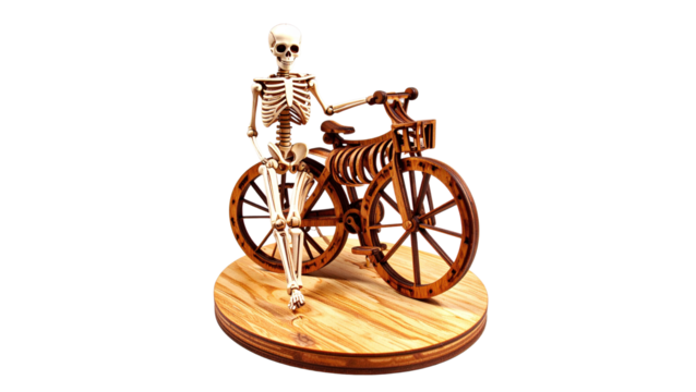 Old vintage bicycle silhouette a retro transportation illustration