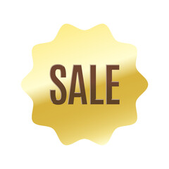 光沢のあるアイコン_Sale_Dancing Script font_なめらかなジグザグ型_GOLD-56