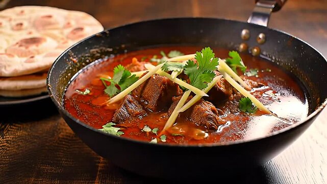 Beef nihari with Ginger.