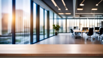 showcase a collaborative office space blured interior background for your presentation copy space