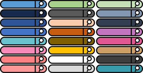 検索バーのグラフィック素材イラスト