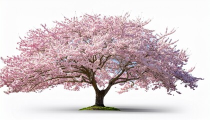 photo of cherry tree isolated