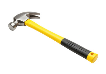 Isolated claw hammer, sturdy hand tool for driving nails, general household building
